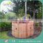 High quality round wood tube outdoor stove barrel tubs
