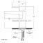 Hot Selling Good Quality Brass Waterfall Single Handle Water Tap Extension