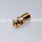 IP68 CNC male brass gold plated electronic connector crew