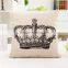 Home Decorative Cotton Linen Blended Cushion Cover Crown Throw Pillow Case