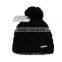 Newest Fashion Promotion Jacquard Knitted Hat with Top Ball