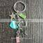 fashion gift brass color metal keychain