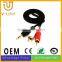 Gold plated 3.5mm headphone jack y splitter audio adapter cable audio cable voice box/computer