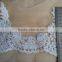 2015 white alencon lace trim in for bridal veil, headpiece, wedding gown belt