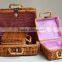 Home medicine cabinet, handmade craft by fern core rattan