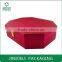 Mei red polygonal beauty leather cosmetic gift box packaging