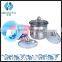 5 pcs printing brush pot with glass lid