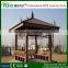 outdoor gazebo pavilion 3x3m with high quality wood plastic composite/european standard cheap pavilion garden gazebo