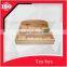 Pine wooden tea box with compartments with a low price