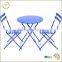 HL-3S-15015 folding garden bistro set full color folding table sets for garden decoration