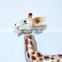 5 inch Lovely Pearl Powder Plastic Animals Shape Giraffe Baby Fridge Magnet