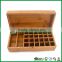 large capacity personalized tea bag box bamboo, Chinese tea box with dismountable adjustable compartments