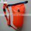 light and visible Swim Buoy Inflatable Drybag Float for Open Water Swimmers and Triathletes