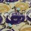 purple yellow circles spandex print nylon fabric for making shoes