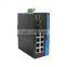 Gigabit DIN-Rail Mount PoE Industrial Ethernet Switch 2/1000Base-TX +8/10/100Base-TX