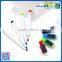 Multicolor effective whiteboard marker with various brush