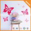 Kinds of wall decals, eco-friendly self 3d butterfly wall sticker