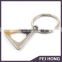 China professional factory triangle shaped metal keychain