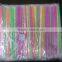 china  colorful plastic cello wrapped flexible jumbo straws