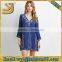 Long sleeve longline pima cotton t shirt wholesale