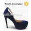dark blue italian women platform shoes