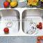 50/50 Double Bowls Stainless Steel Undermount sink