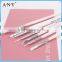 ANY Nail Art Beauty Care Nail Decorative and Painting White 7PCS Nail Brush Set Nylon Hair