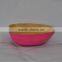 Spun bamboo bowl