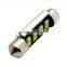 Super white no error code 39mm 5630 smd led festoon light license plate light heatsink long life 50000hours