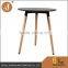 Good Quality Wood Leg Plastic Dining Table for Cafe