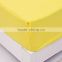 Home Choice Polyester Plain Color Yellow Queen Size Fitted Sheets Only