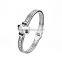 Stainless Steel Lucky Four Leaf Clover Bangle Bracelet for Mother's Day Gift