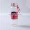 280ML High Quality Best Selling Sport Clear Glass Water Bottle With Cartoon Pattern Silicone Sleeve