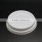 Wholesale Disposable white plastic flat lids with a hole