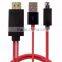 New red line MHL cable! 1080P MHL to HDM I cable for Samsung Galaxy S3 S4