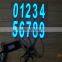 High quality&High luminance EL light Aeabic numeral No.6