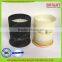 Black Printing Glass Jar Candles with Lid