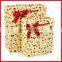 New Design Simple Craft Fancy Light Yellow Dot Printing Shopping Bags