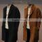 Trench coat men cashmere overcoat winter woven wool fabric for winter overcoat