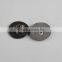Custom garment leather label with metal