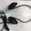 cheap good quality disposable neckband headphone with braided wire