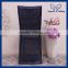 CH004D Discount cheap wedding metalic dark navy blue sequin chair cap