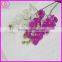 9 heads purple artificial latex phalaenopsis orchids