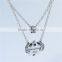Silver Jewelry Star Harvest Pendants Necklace With Zircon