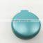 Plastic round travel hair comb with mirror