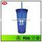 Customized 24 oz & 12 oz double wall plastic tumbler and wine tumbler with bling band