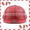 Blank Wholesale Flat Brim 6 Panel PU Leather Snapback Baseball Hat