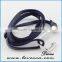  hot sale leather cord bracelet hook clasp factory wholesale