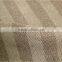 100%b polyester striped faux linen blackout fabric for living room curtain