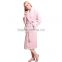 100% Polyester Flannel Fleece Solid Color Printed Patterns Women Plus Size Sleepwear Nightgowns Kimono Bathrobes For Adults